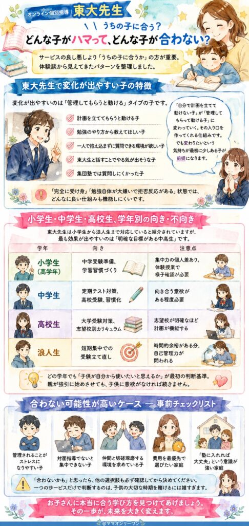 東大先生 うちの子に合う？どんな子がハマって、どんな子が合わない？