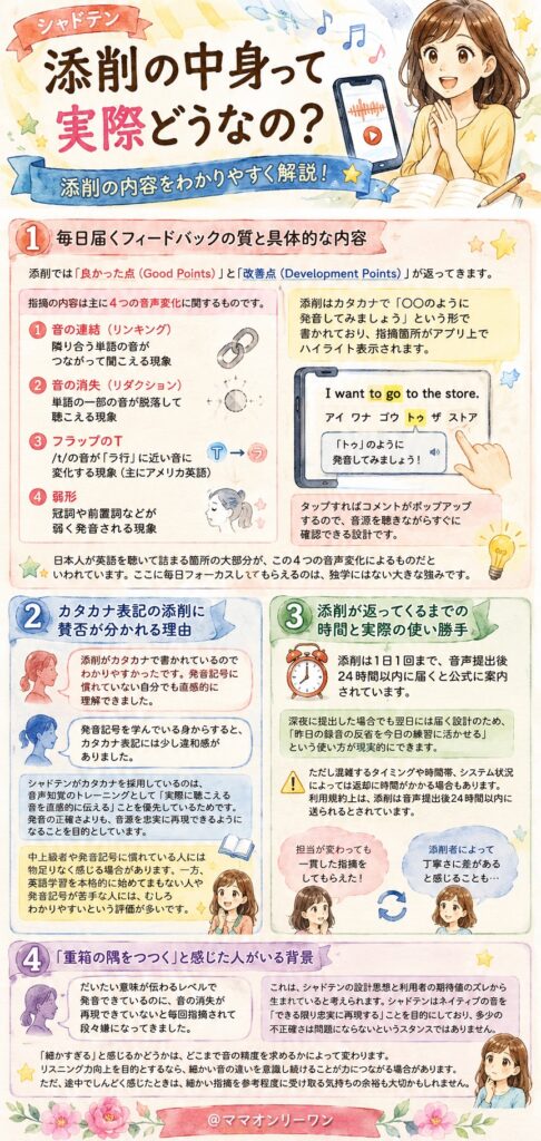 シャドテン　添削の中身って実際どうなの？