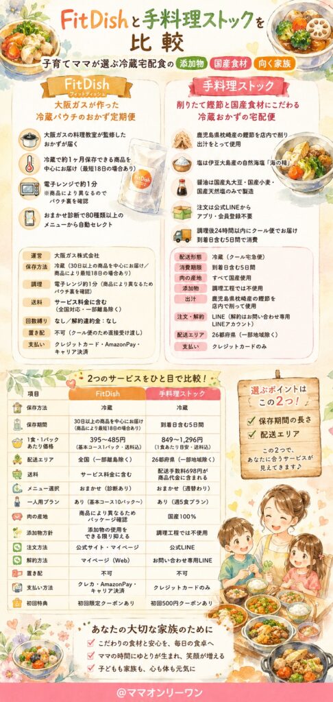 FitDishと手料理ストック、2つのサービスの全体像とは?