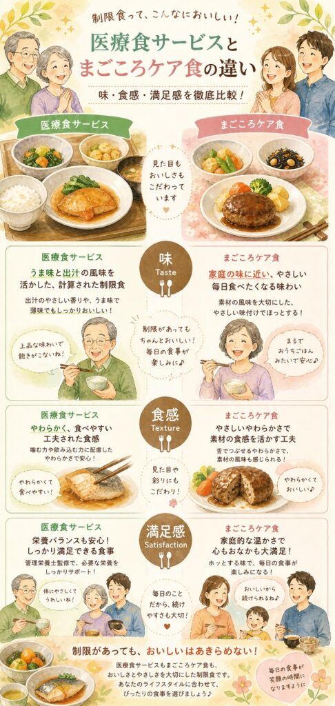 味・食感・満足感はどちらが良い?毎日食べ続けられる味の比較