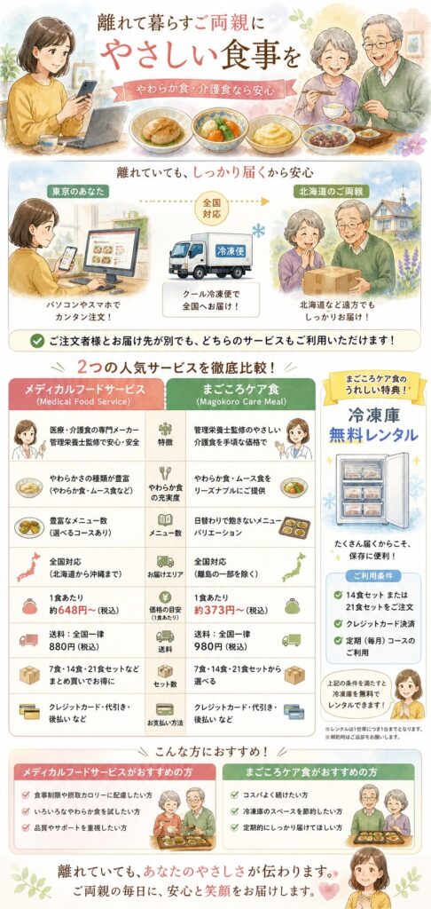高齢の親・やわらか食・介護食として使える?活用方法の比較