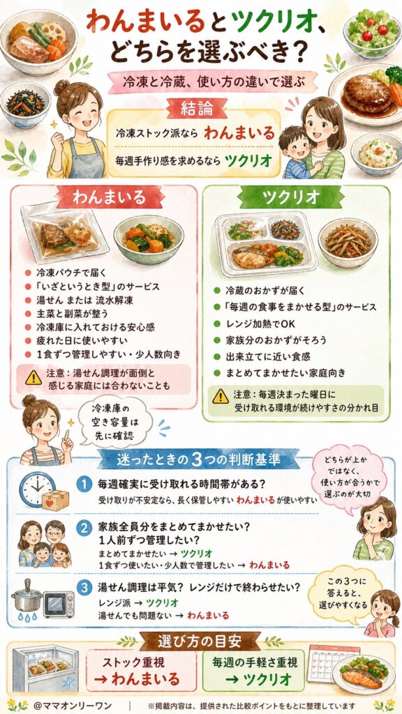 わんまいるとツクリオ、どちらを選ぶべき？