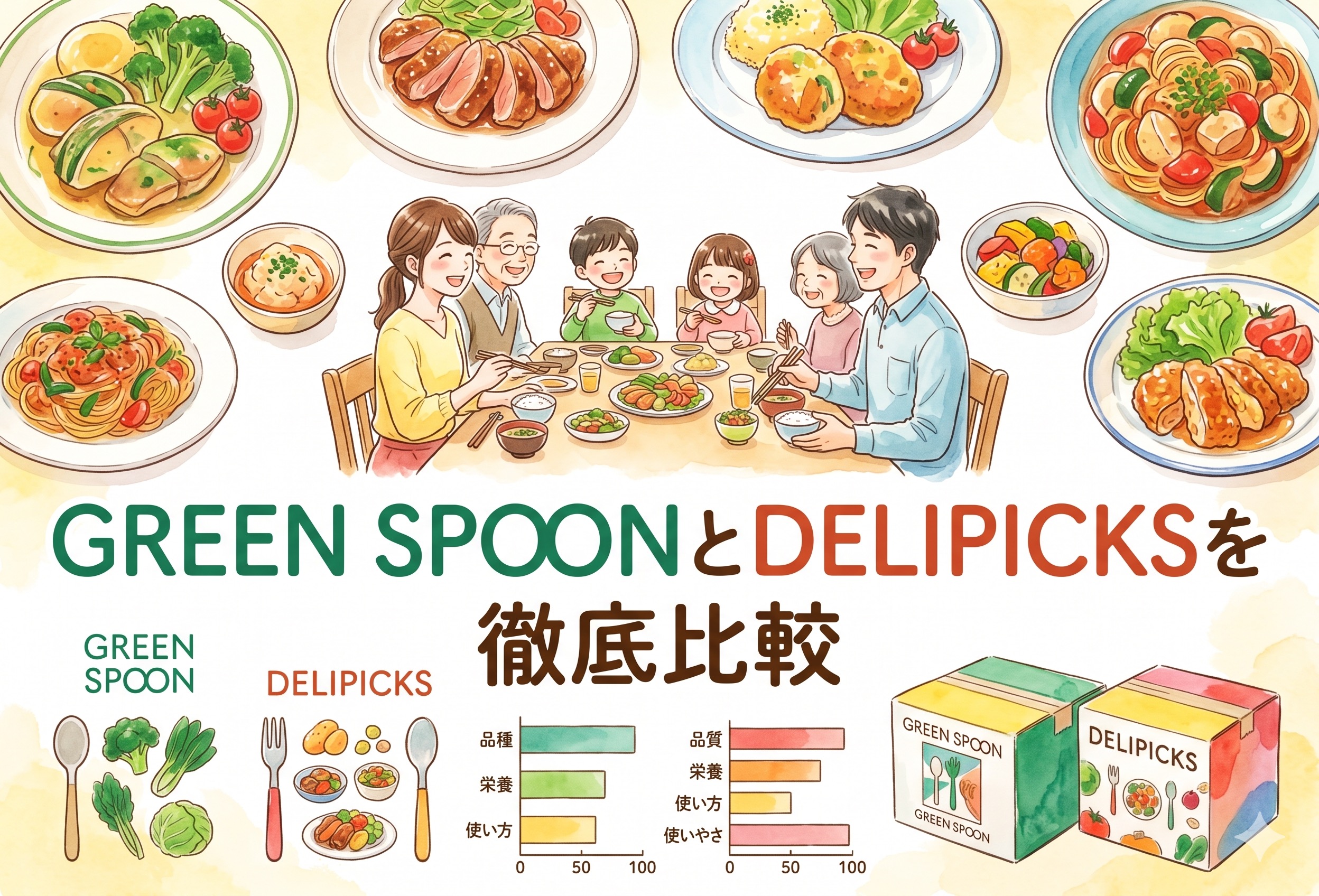 GREEN SPOONとDELIPICKSを徹底比較｜ワーママ目線で伝える冷凍宅配食の失敗しない選び方
