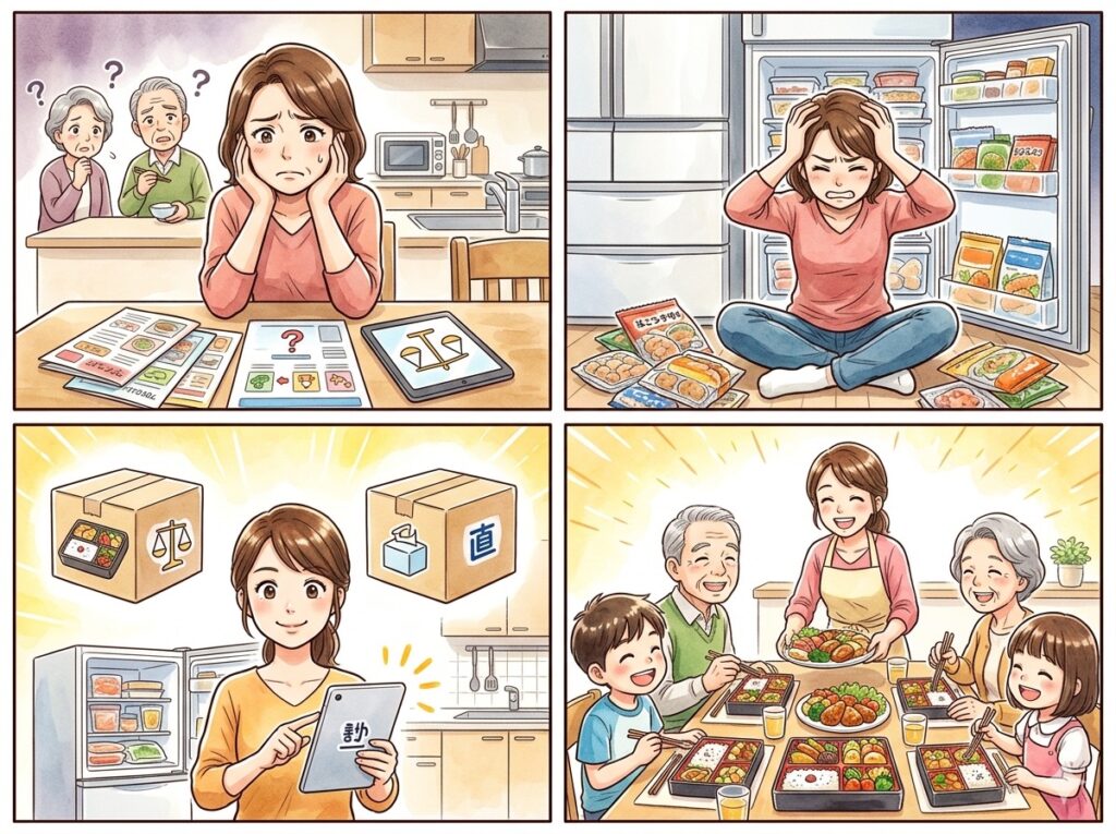 まとめ：健康直球便とまごころケア食の違いを比較｜高齢の親への宅配食導入で後悔しない選び方