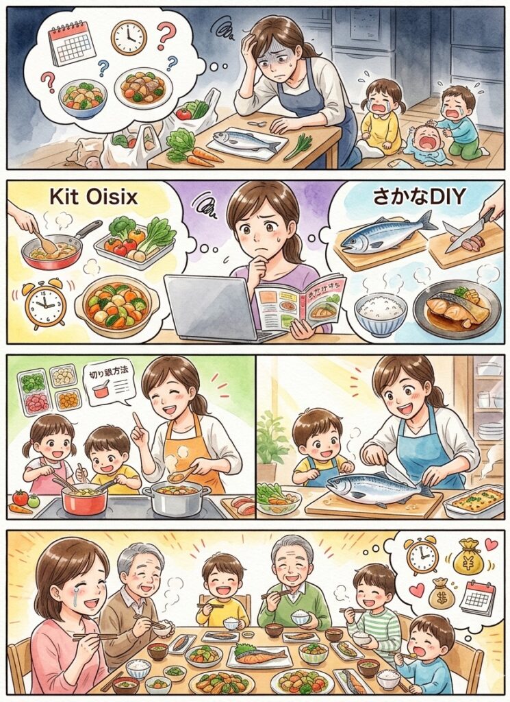 まとめ：Kit OisixとサカナDIYを徹底比較｜子育てママが正直に伝える味・手間・コスパの全部