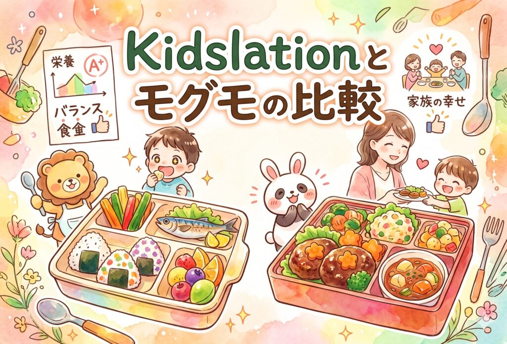 Kidslationとモグモを比較｜偏食・無添加・ボリュームで選ぶ冷凍幼児食の選び方