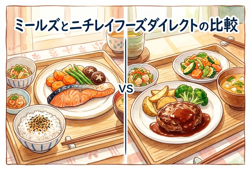 ミールズとニチレイフーズダイレクトを比較｜栄養・味・料金で選ぶ冷凍宅配弁当の正直評価