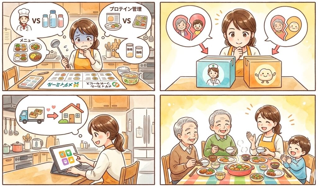 まとめ：メディミールとメディカルフードサービスを徹底比較｜やわらか食・制限食・送料まで全部チェック