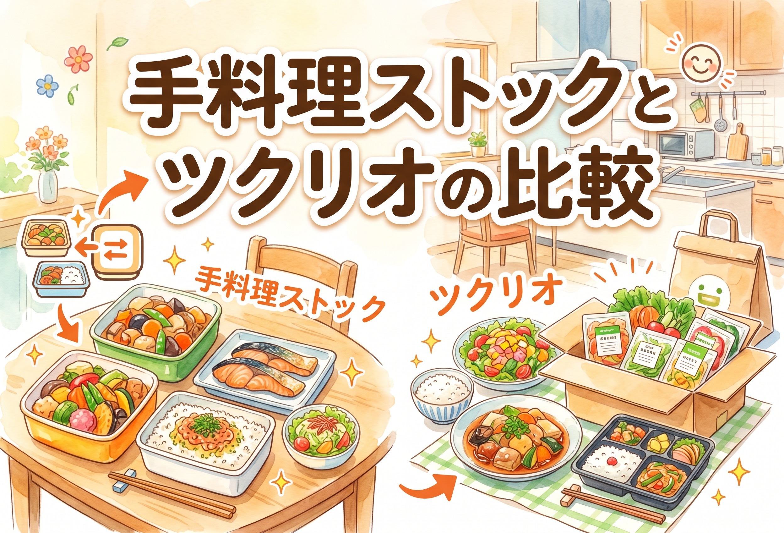 手料理ストックとツクリオの比較｜国産素材・無添加・料金の違いで後悔しない選び方