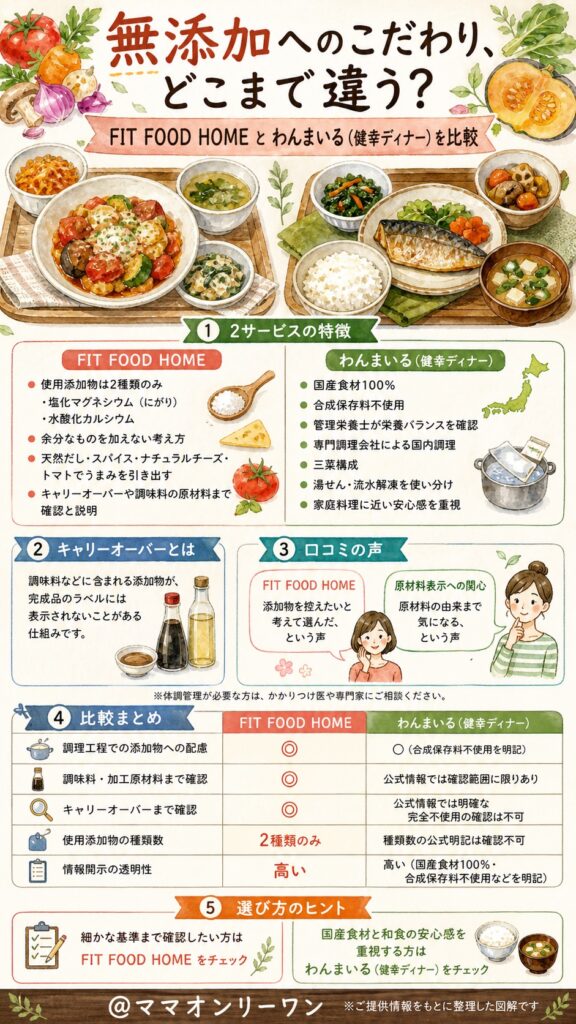 わんまいるとFIT FOOD HOME 無添加へのこだわり、どこまで本気で違うのか？