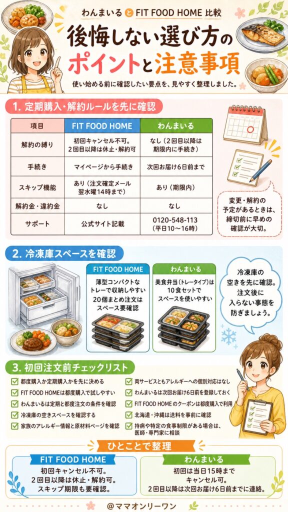 わんまいるとFIT FOOD HOME 後悔しない選び方のポイントと注意事項とは？