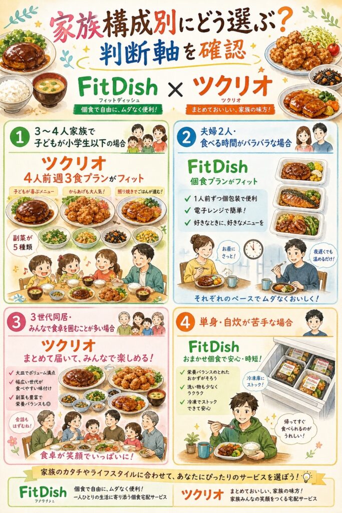 家族構成別にどう選ぶ？判断軸を確認