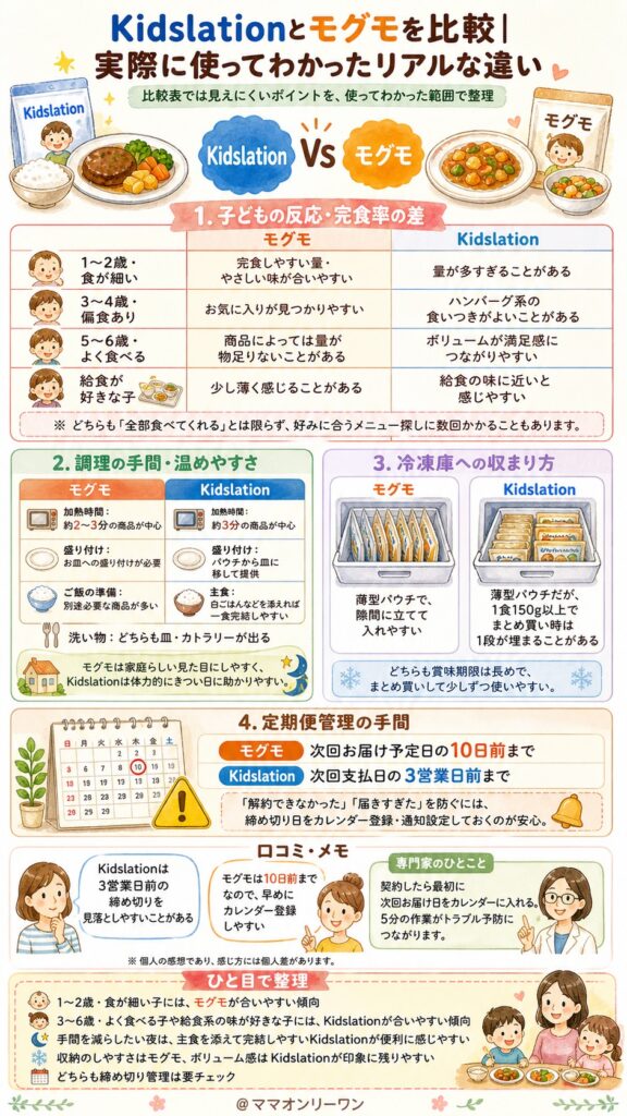 Kidslationとモグモ 両方を実際に使ってわかったリアルな違いは？