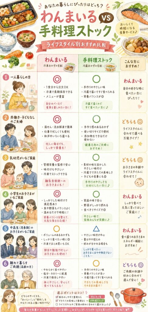 家族構成別にどちらが向いている?