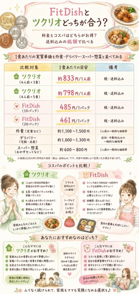 料金とコスパはどちらがお得？送料込みの総額で比べる