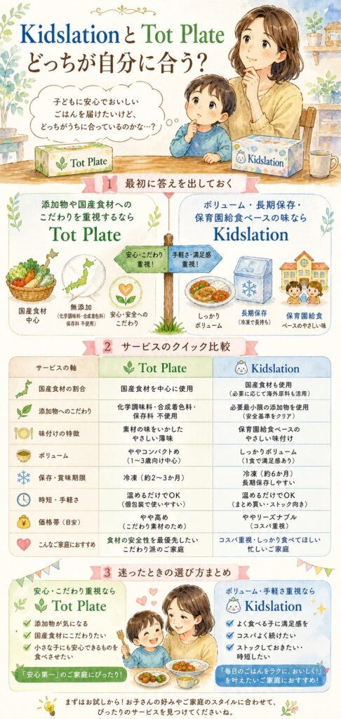 どっちが自分に合うの？KidslationとTot Plateの違いって何？