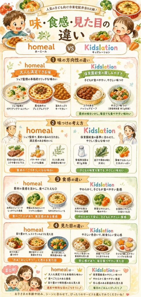 味・食感・見た目はどう違う？