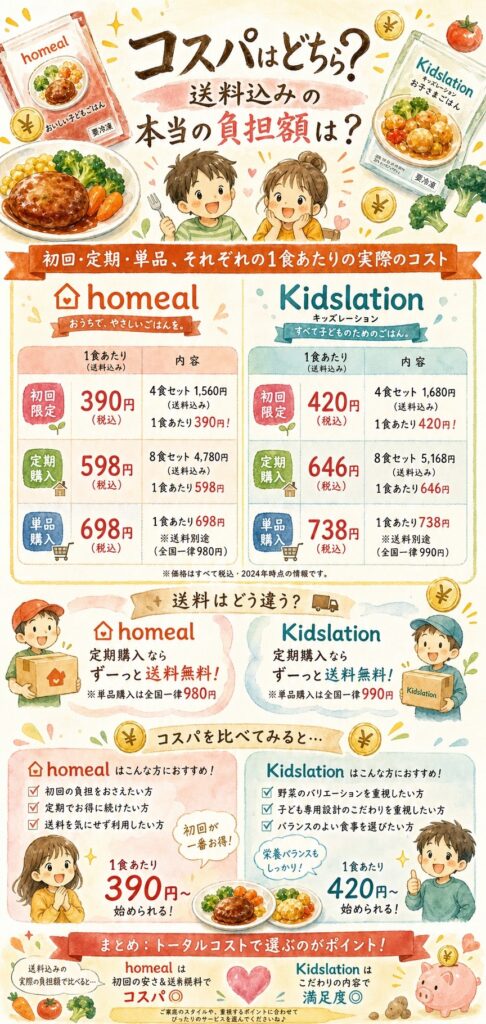 コスパはどちら？送料込みの本当の負担額は？