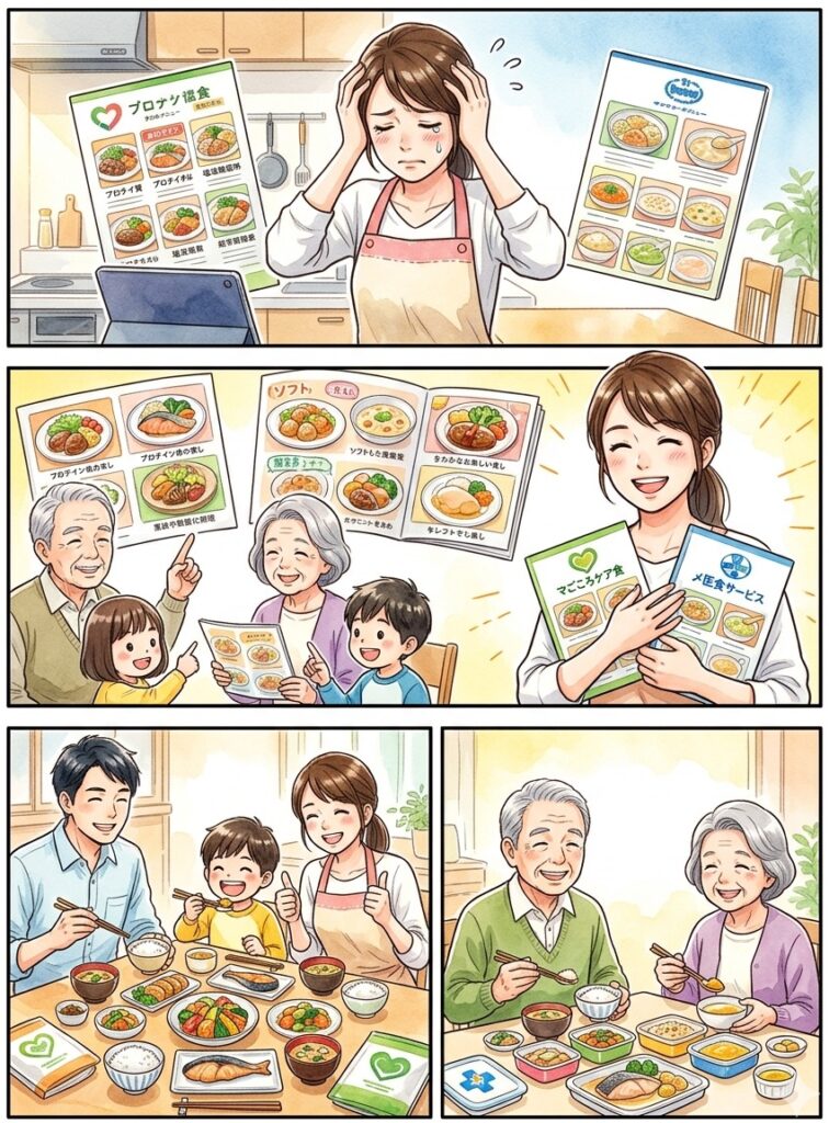 まとめ：メディカルフードサービスとまごころケア食どっち？｜やわらか食・制限食・コスパを全項目で徹底比較