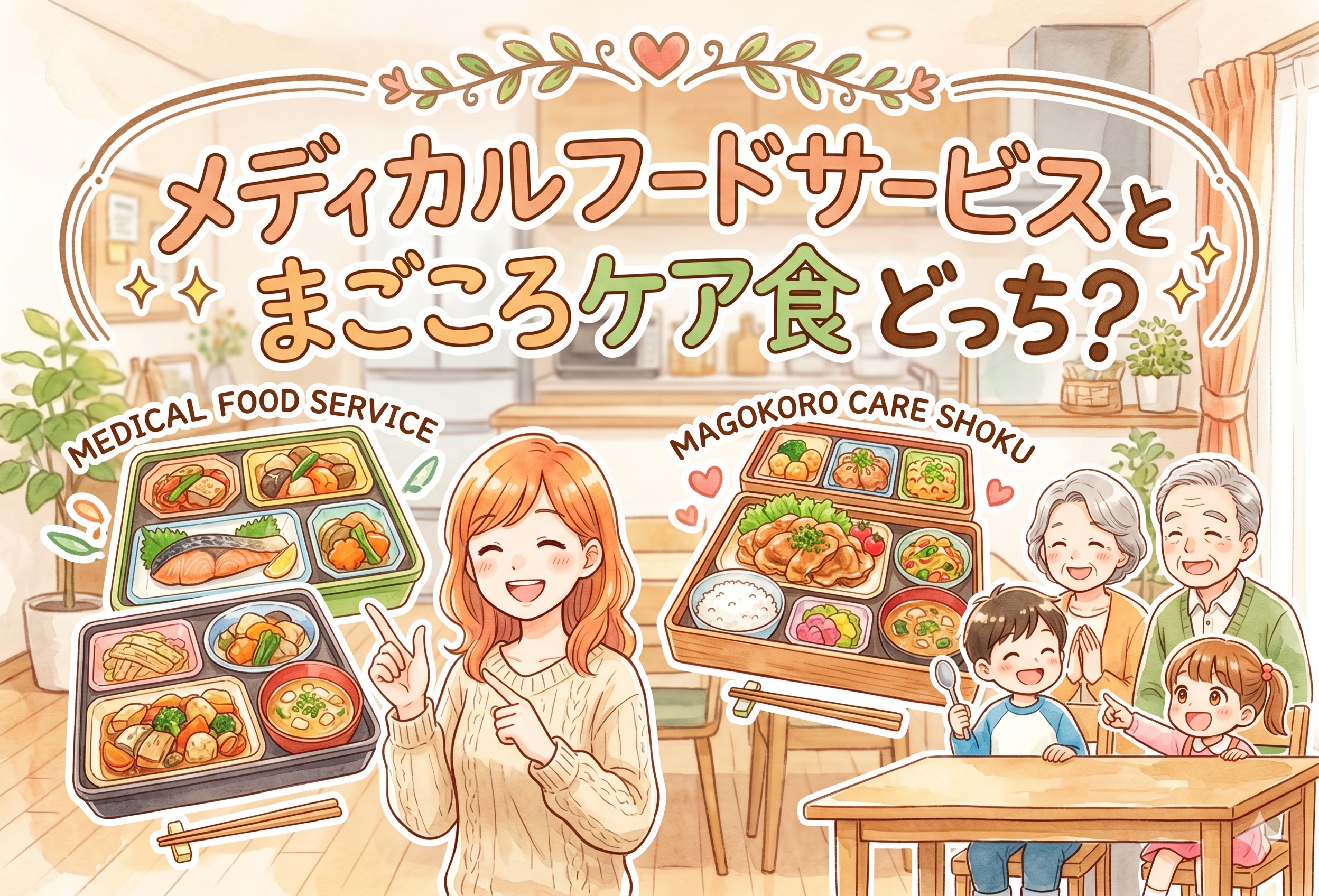 メディカルフードサービスとまごころケア食どっち？｜やわらか食・制限食・コスパを全項目で徹底比較