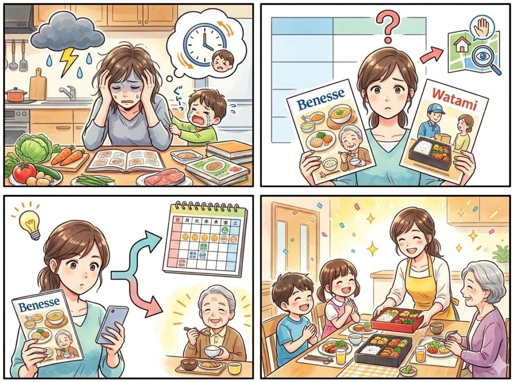 まとめ：ベネッセのおうちごはんとワタミの宅食、どっちが良い？料金・介護食・配達方法を正直比較