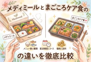 メディミールとまごころケア食の違いを徹底比較｜高齢の親・制限食・コスパで選ぶ宅配弁当の正解