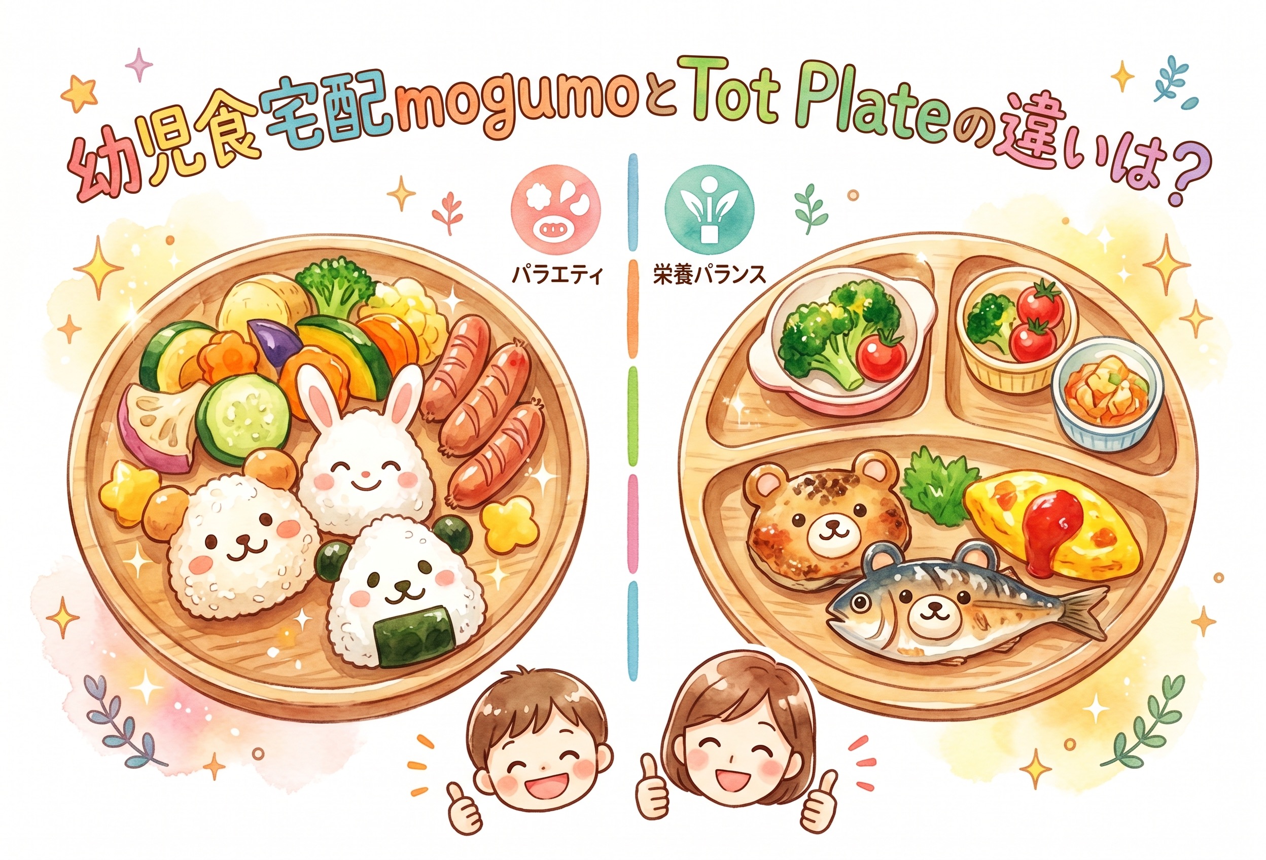 幼児食宅配mogumoとTot Plateの違いは？｜添加物・栄養・価格・食いつきで徹底比較