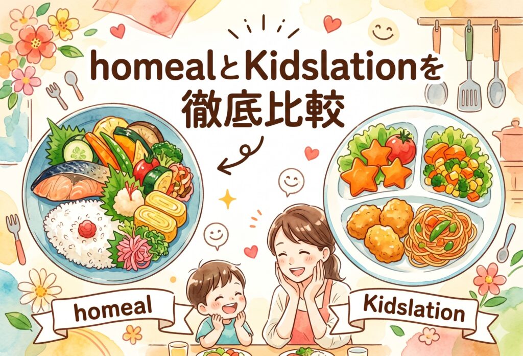 homealとKidslationを徹底比較｜冷凍幼児食の味・栄養・料金と子どもの反応まとめ