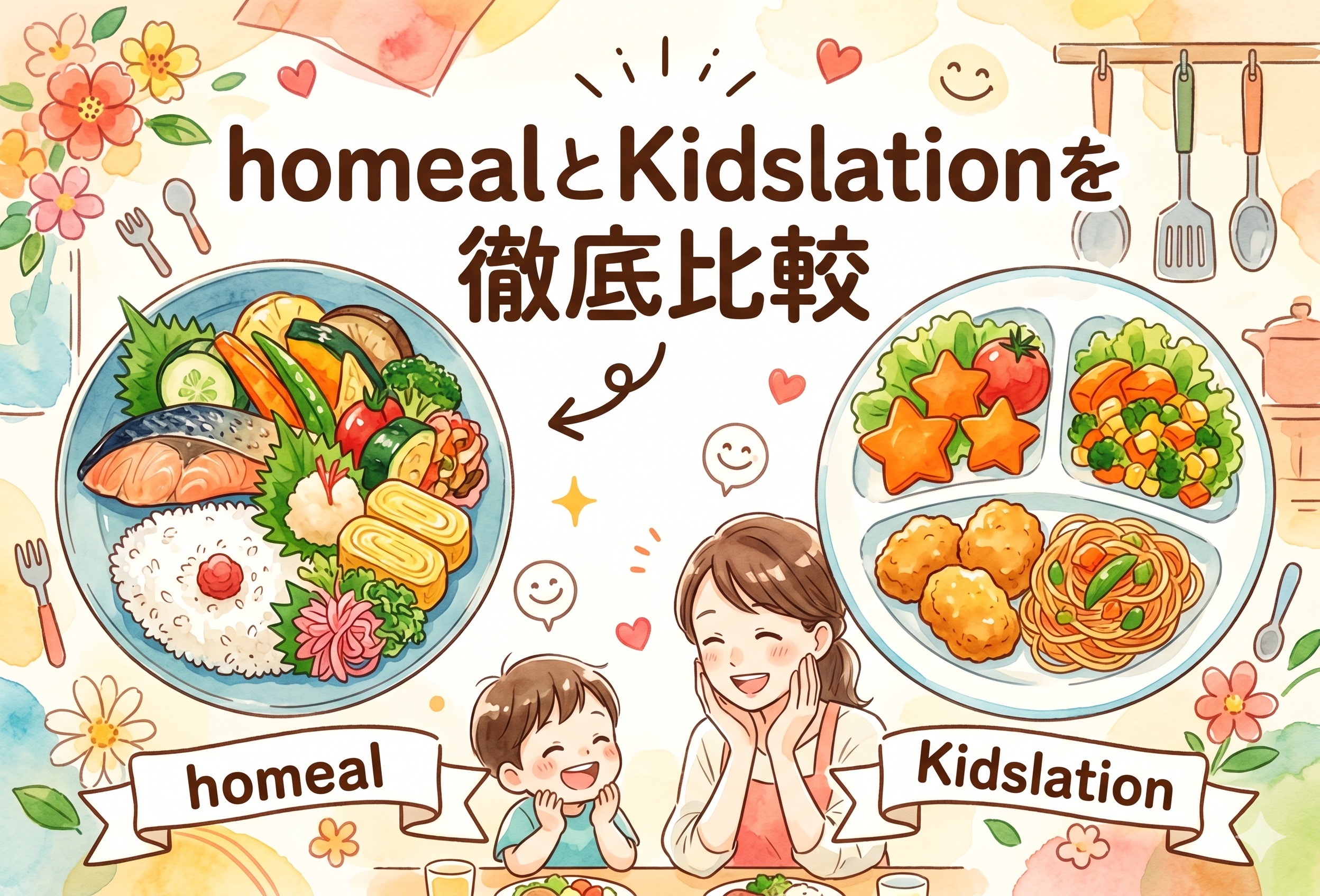 homealとKidslationを徹底比較｜冷凍幼児食の味・栄養・料金と子どもの反応まとめ