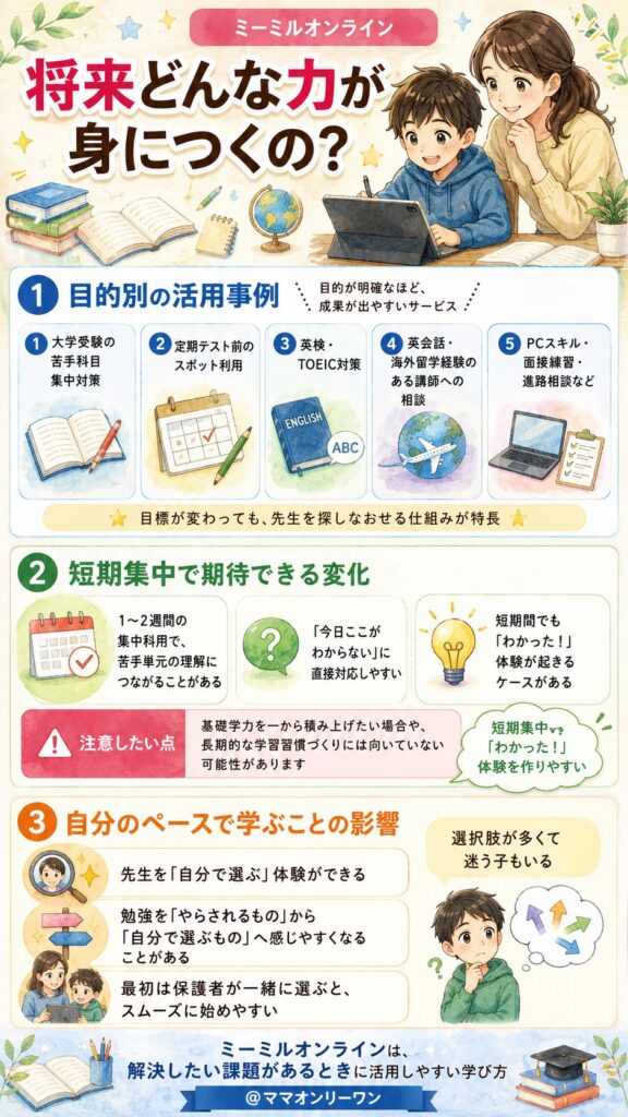 ミーミルオンライン 将来どんな力が身につくの?