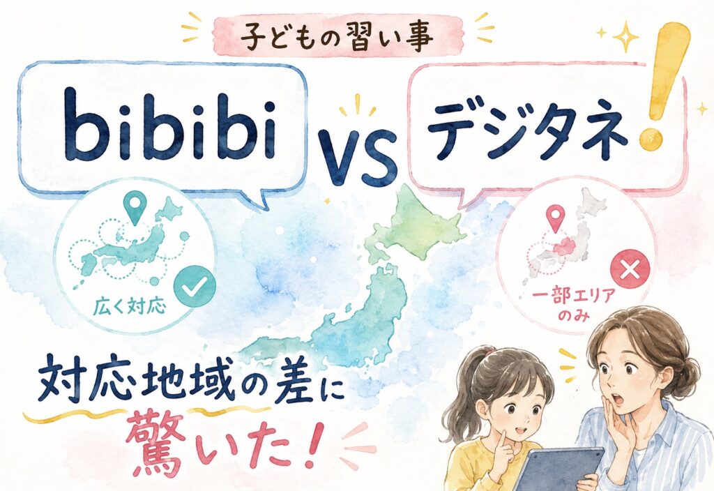 bibibiとデジタネを比較したら対応地域の差に想像以上に驚いた