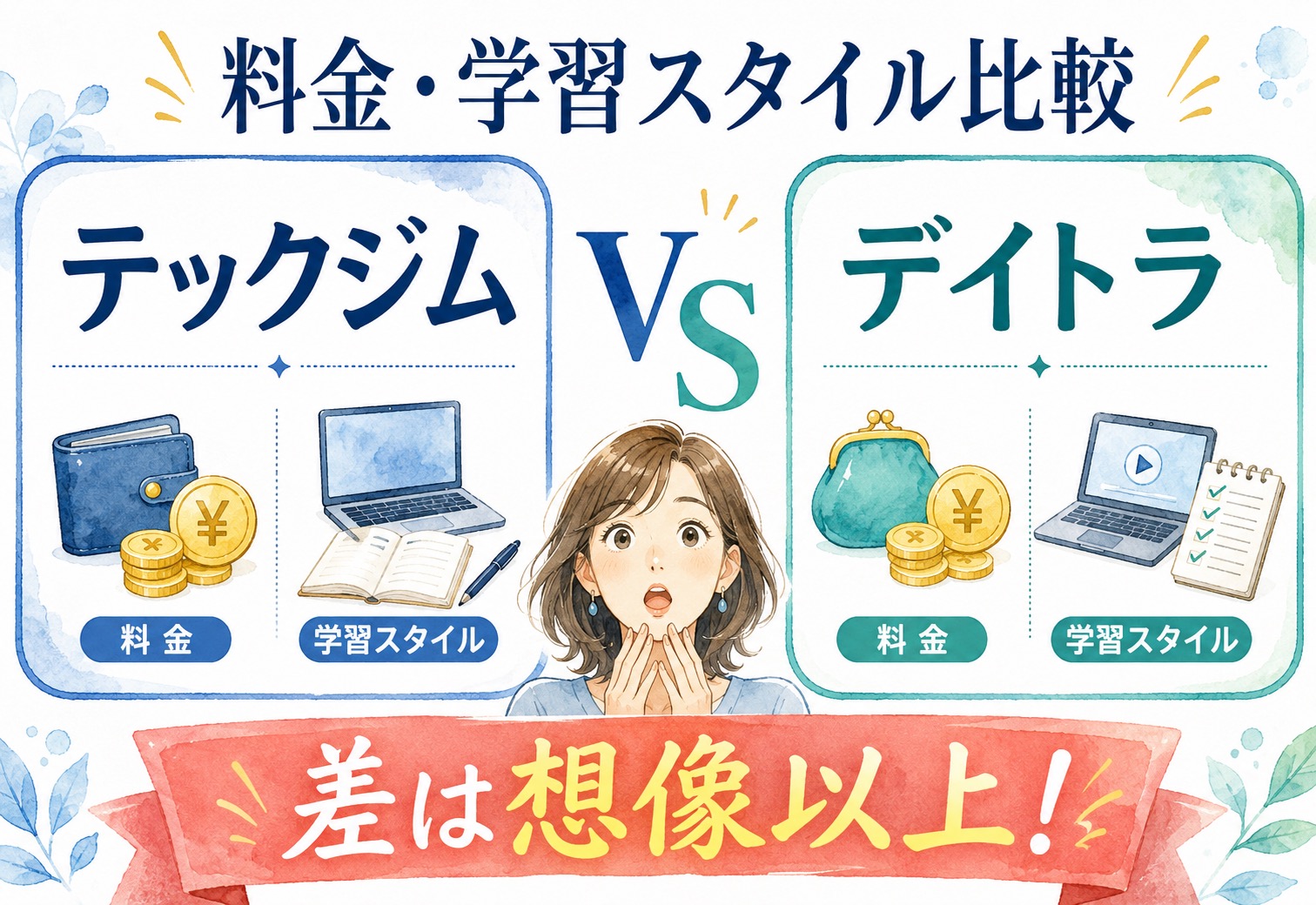 テックジムとデイトラ、料金も学習スタイルも比べたら差が想像以上でした