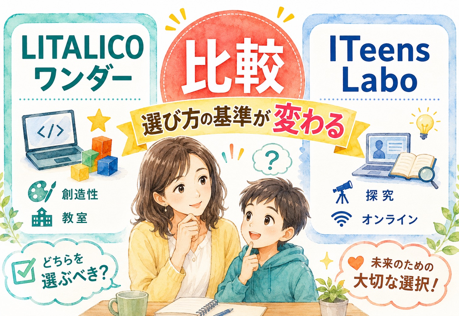 LITALICOワンダーとITeens Laboを比較したら選び方の基準が想像以上に変わった