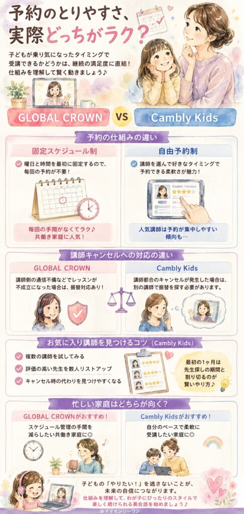 予約のとりやすさ、実際どっちがラク?