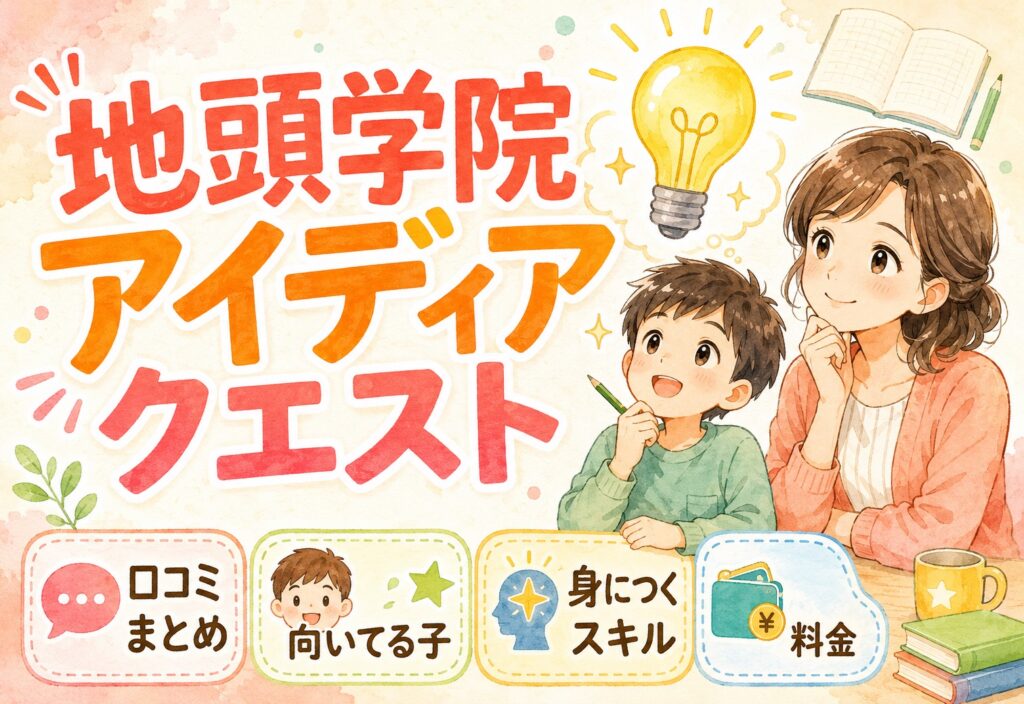 地頭学院アイディアクエスト(アイクエ)の口コミまとめ！向いてる子・身につくスキル・料金まで全部まとめた