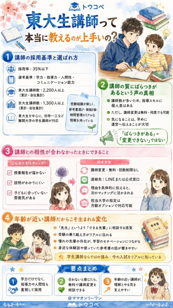 トウコベ 東大生講師って本当に教えるのが上手いの？