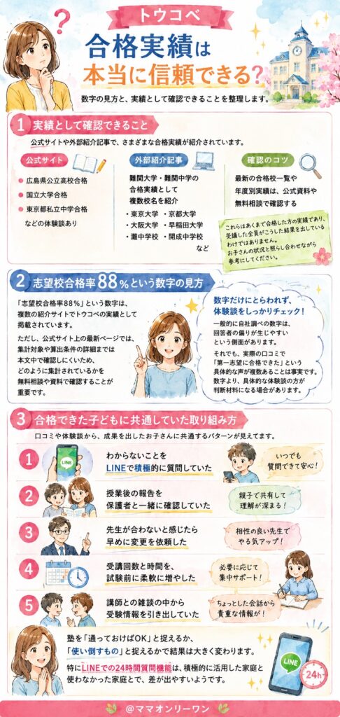 トウコベの合格実績は本当に信頼できる？