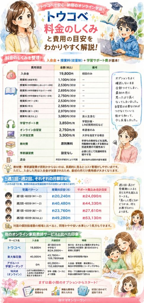トウコベのオンライン料金、正直高くないの？