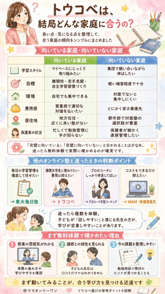 トウコベは、結局どんな家庭に合うの？