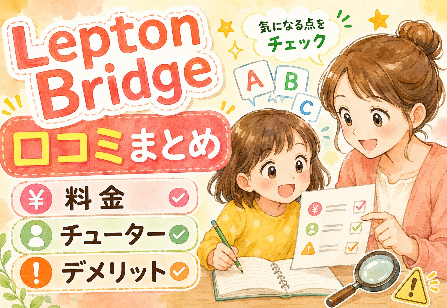 Lepton Bridge(レプトンブリッジ)の口コミまとめ！料金・チューター・デメリットをひっくるめてチェックしてみた