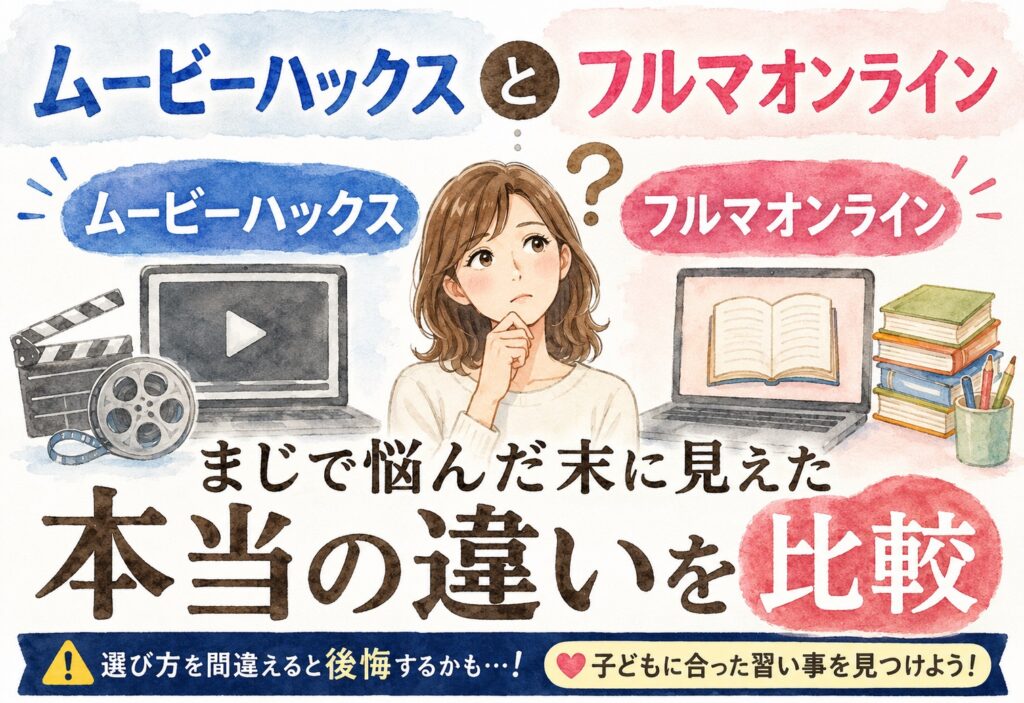 ムービーハックスとフルマオンライン、まじで悩んだ末に見えた本当の違いを比較