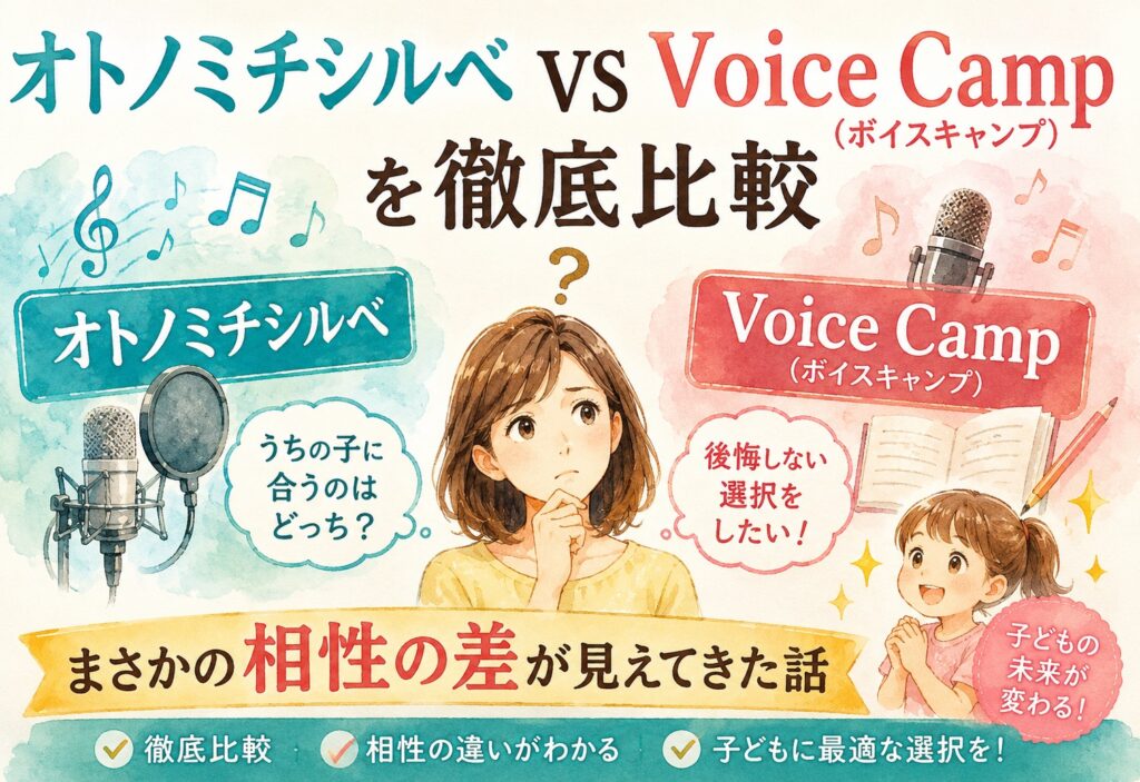 オトノミチシルベ vs Voice Camp(ボイスキャンプ)を徹底比較、まさかの相性の差が見えてきた話