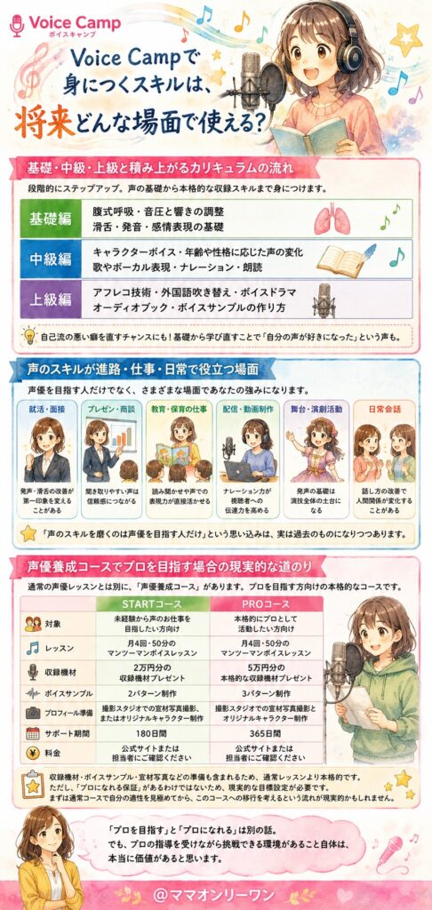 Voice Campで身につくスキルは、将来どんな場面で使える?