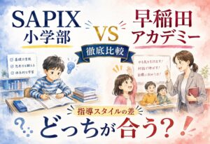 SAPIX小学部 vs 早稲田アカデミーを徹底比較、まさかの指導スタイルの差に驚いた