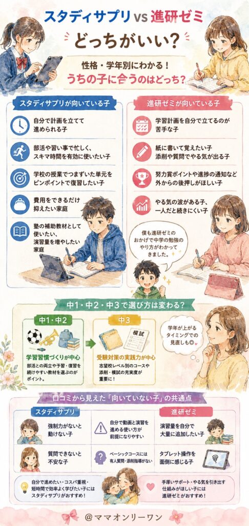 どんな性格・学年の中学生に向いている？