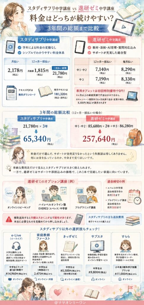 料金はどっちが続けやすい？3年間の総額まで比較