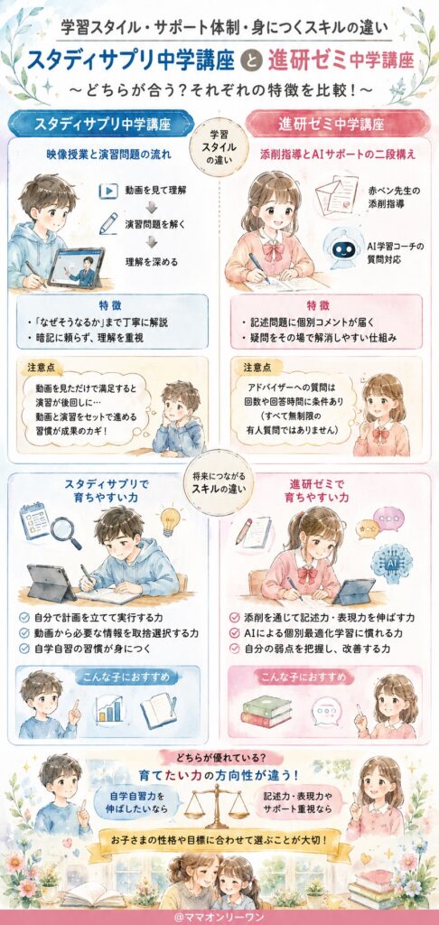 学習スタイルやサポート体制、身につくスキルはどう違う？