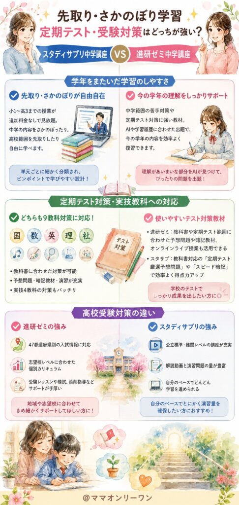 先取り・さかのぼり学習、定期テスト・受験対策はどっちが強い？