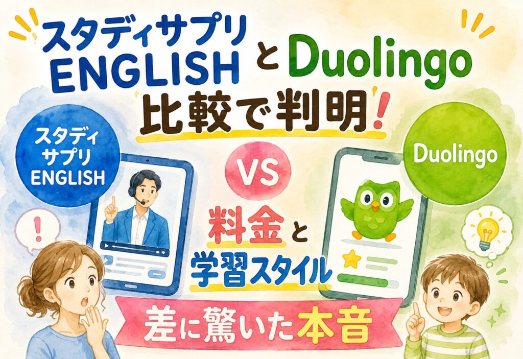スタディサプリENGLISHとDuolingo比較で判明!料金と学習スタイルの差に驚いた本音