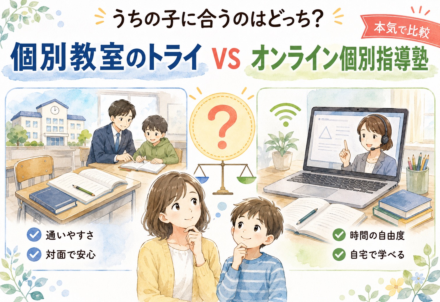 個別教室のトライとオンライン個別指導塾、うちの子に合うのはどっちか本気で調べた